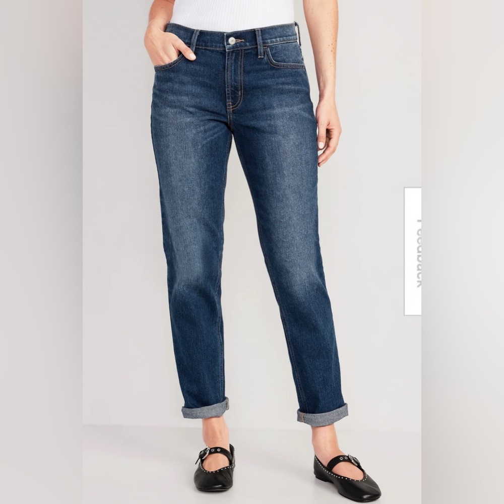 Old Navy Dark Blue Straight Leg Jeans